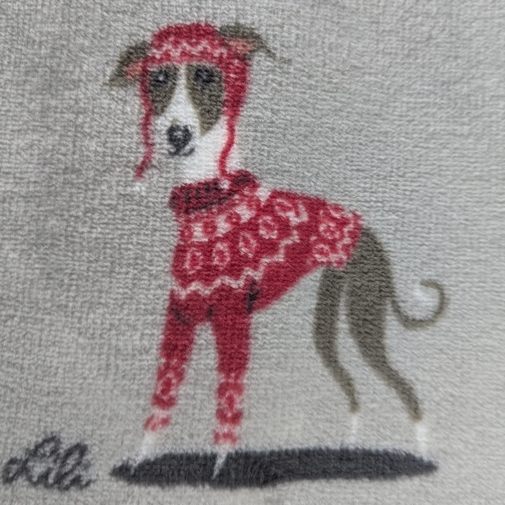 Winter Dog Print Various Breeds Sweaters Plush Throw Blanket 60